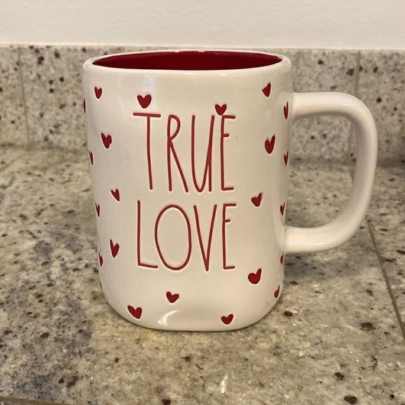 NWT Rae Dunn True Love Hearts Coffee Tea Mug Cup - Picture 9 of 9